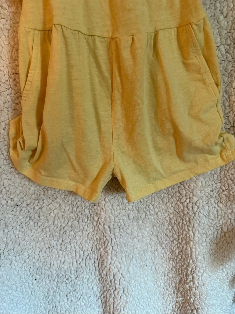 Toddler Girls’ Buttercream Yellow Play Romper 3T